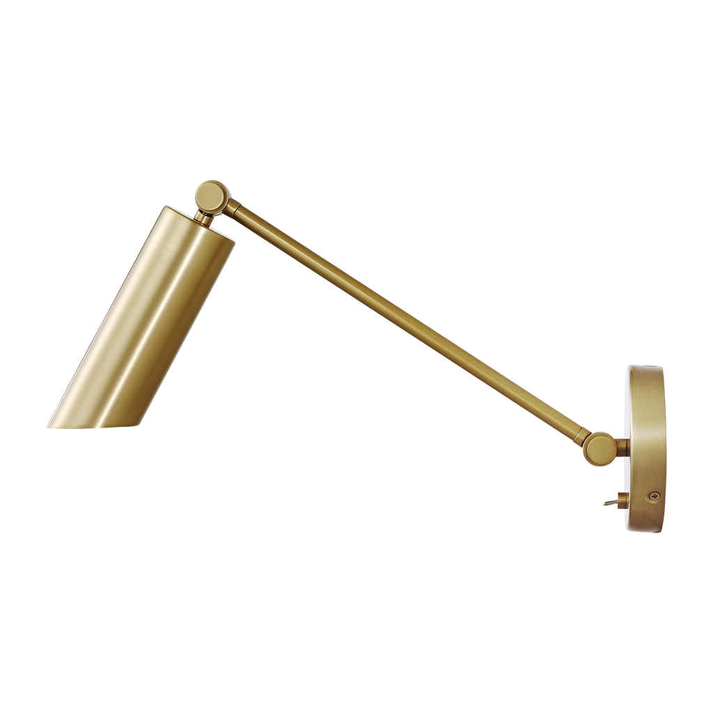 Frasar Arm Medium Sconce Satin Brass