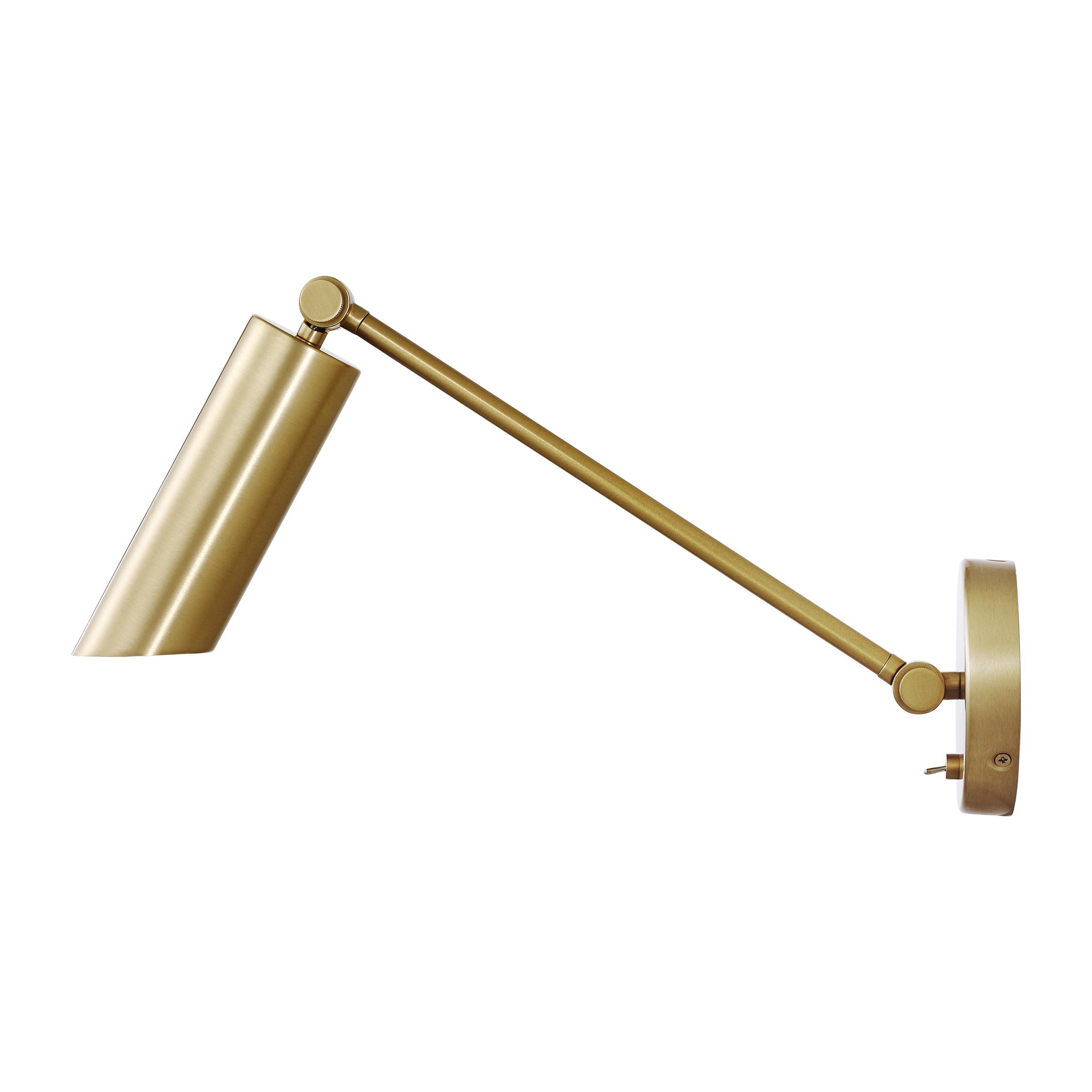 Frasar Arm Medium Sconce Satin Brass