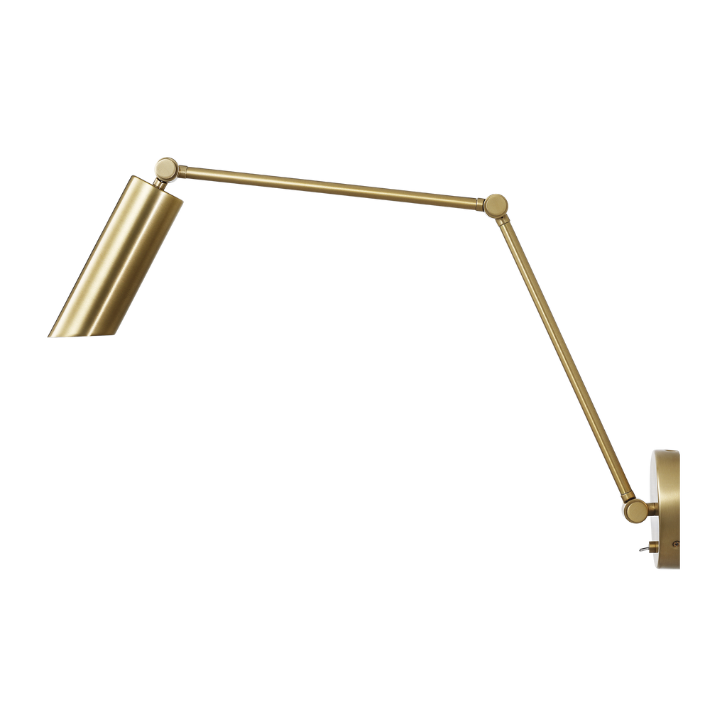 Frasar Arm Large Sconce Satin Brass