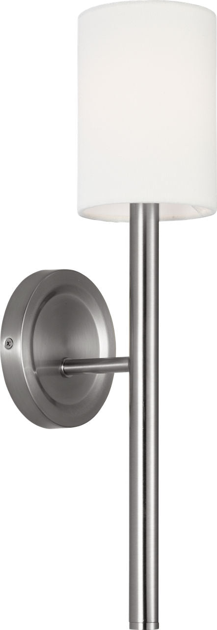 Egmont Tall Sconce Brushed Nickel