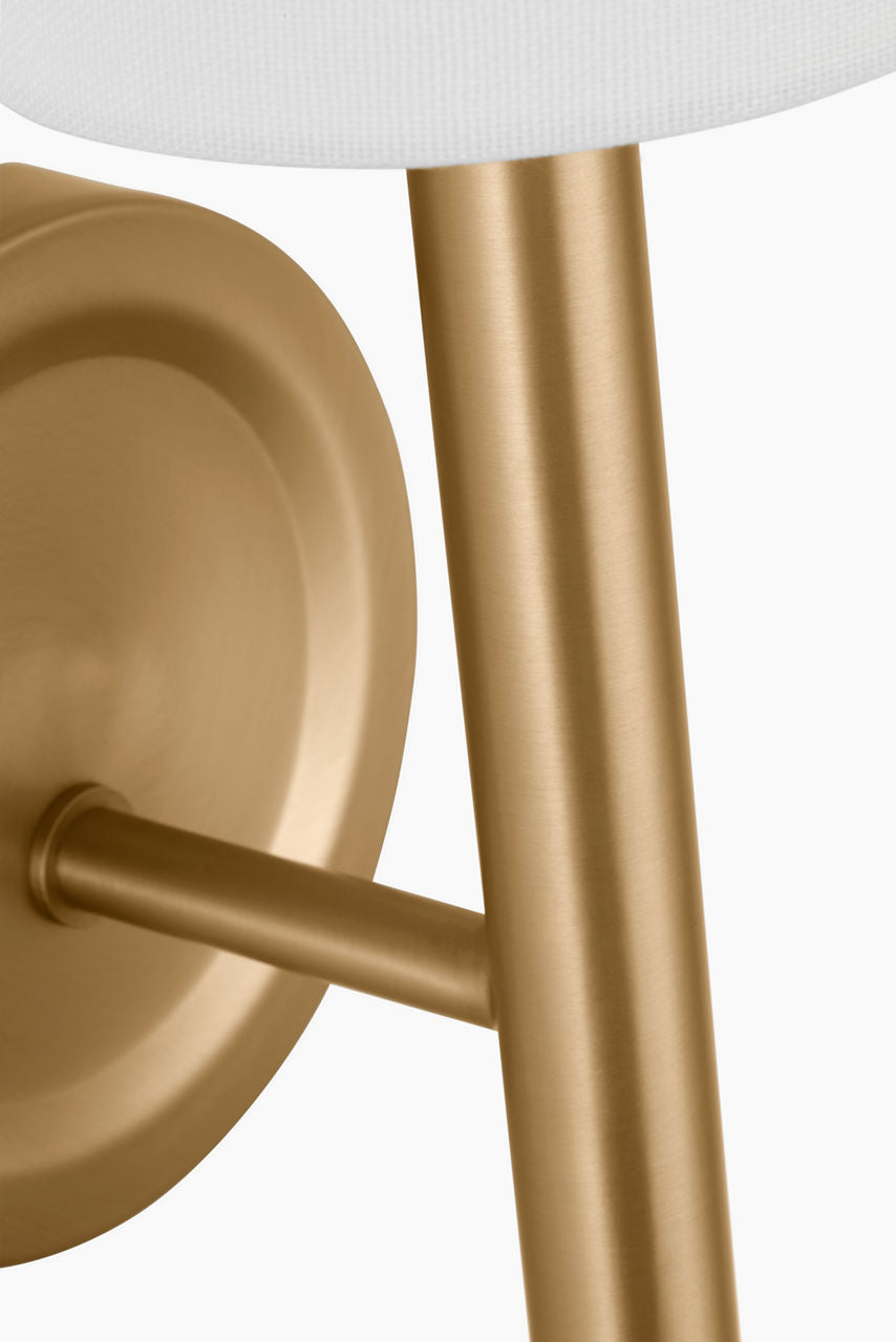 Egmont Tall Sconce Satin Brass