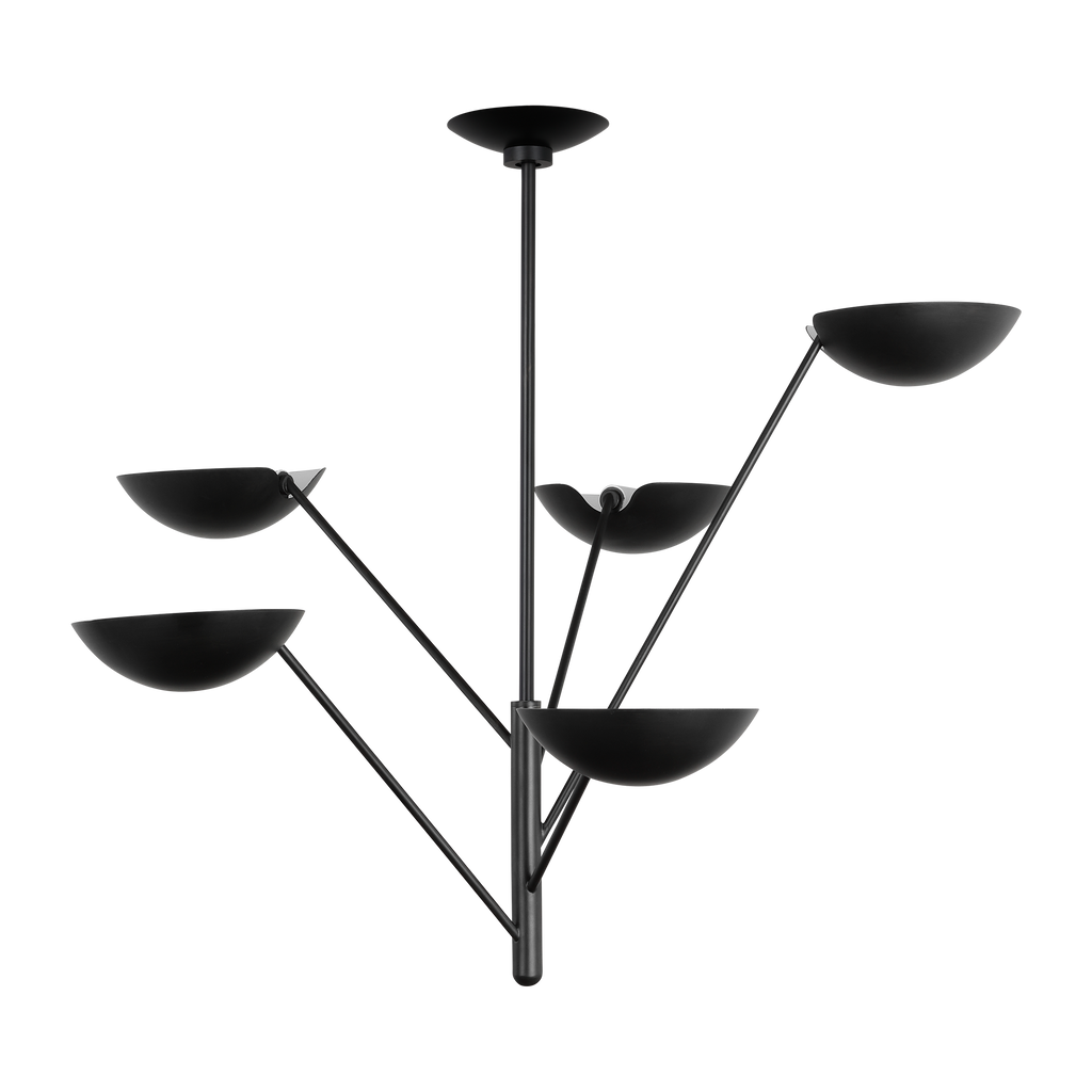 Nevel Tall Chandelier | Aged Iron