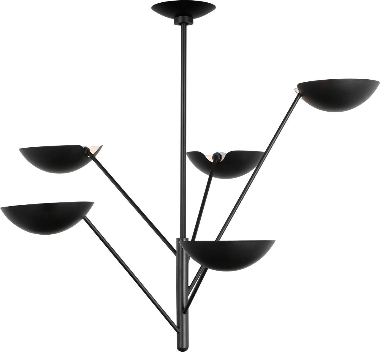 Nevel Tall Chandelier | Aged Iron