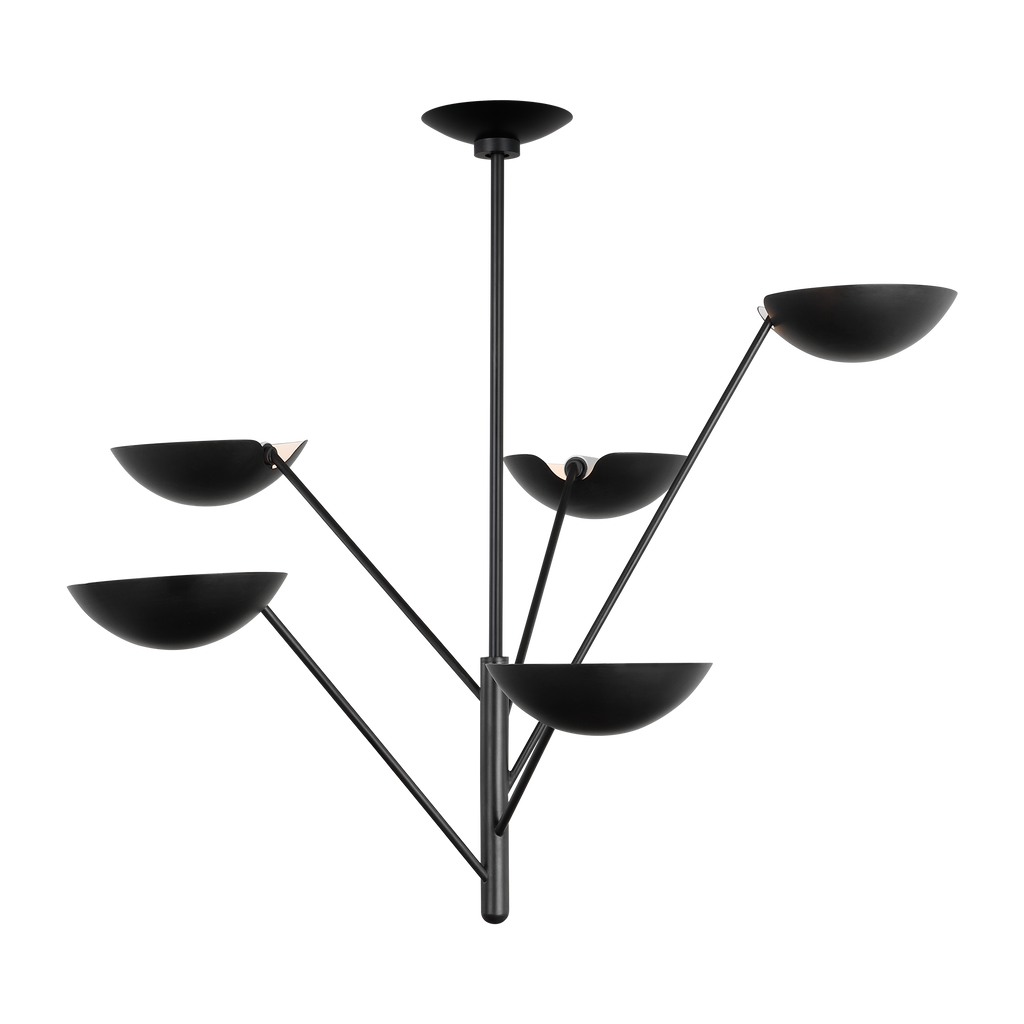 Nevel Tall Chandelier | Aged Iron
