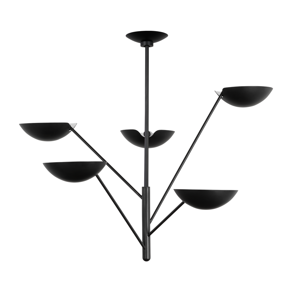 Nevel Tall Chandelier | Aged Iron