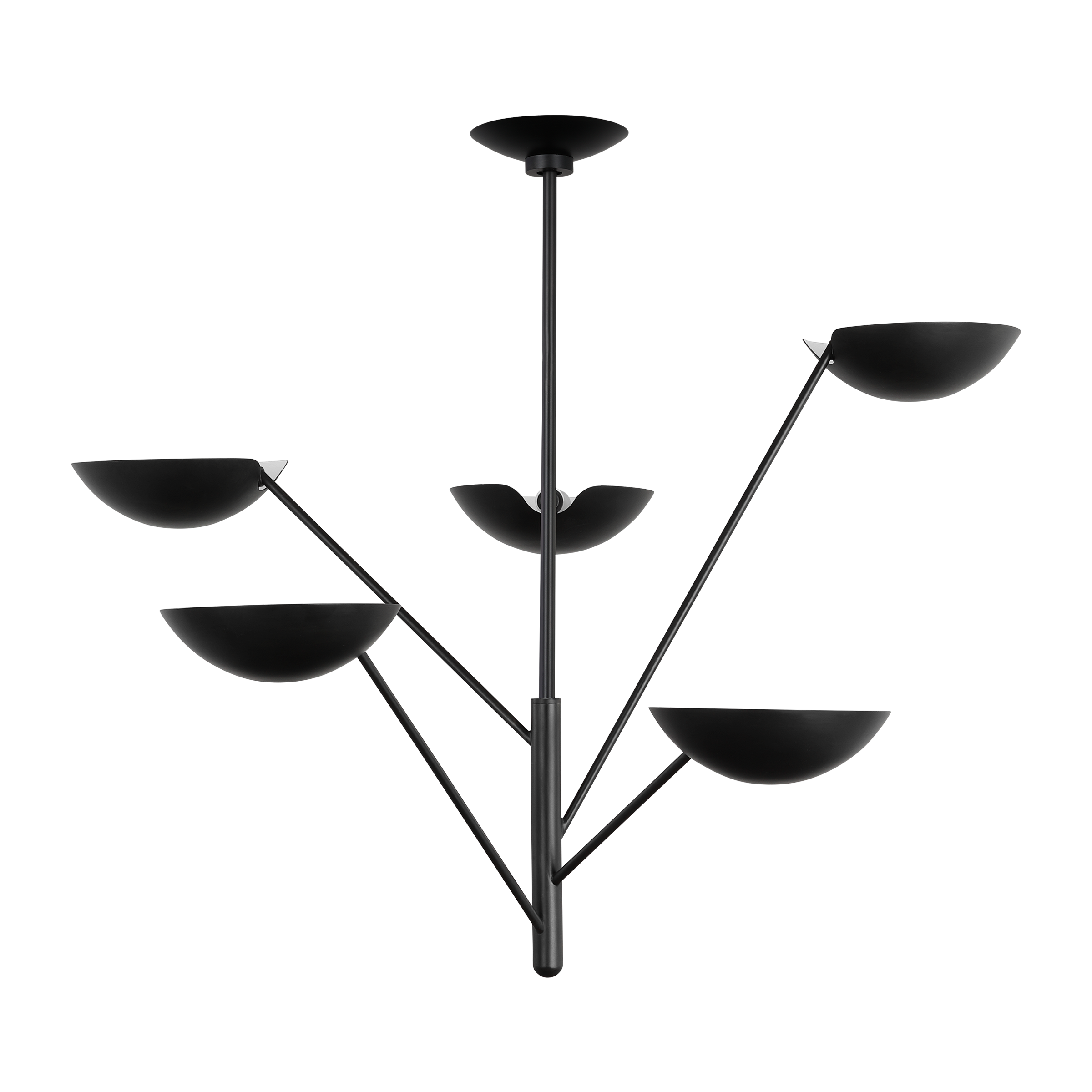 Nevel Tall Chandelier | Aged Iron