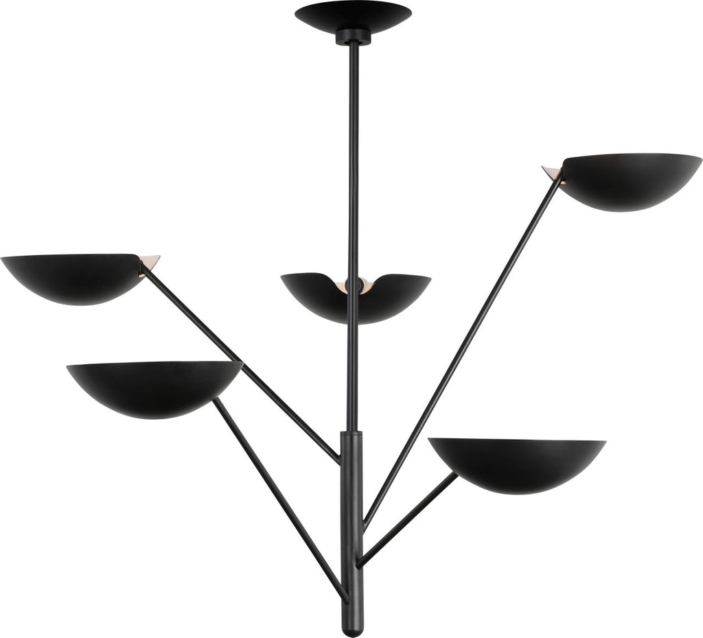 Nevel Tall Chandelier | Aged Iron