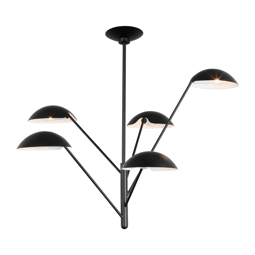Nevel Tall Chandelier | Aged Iron