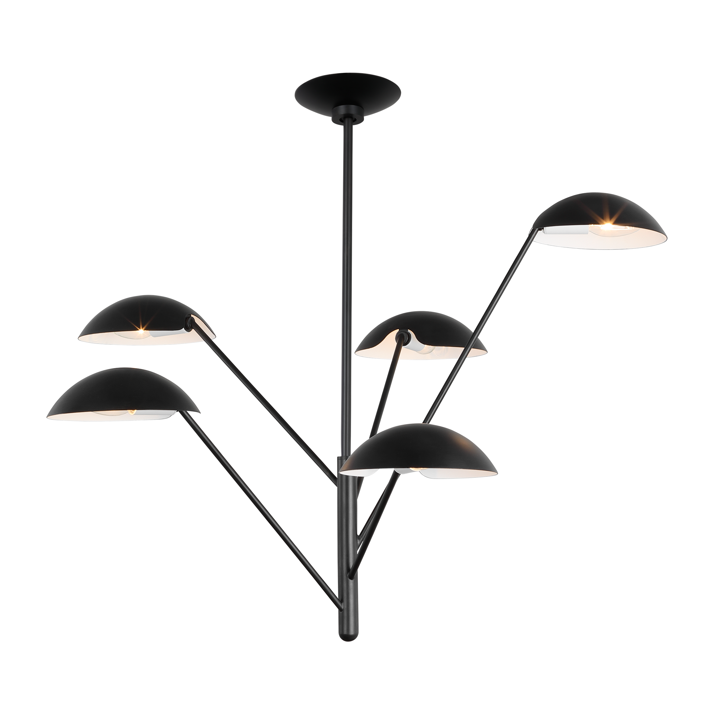 Nevel Tall Chandelier | Aged Iron