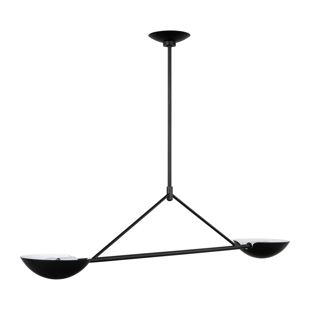 Nevel Medium Linear Chandelier Aged Iron