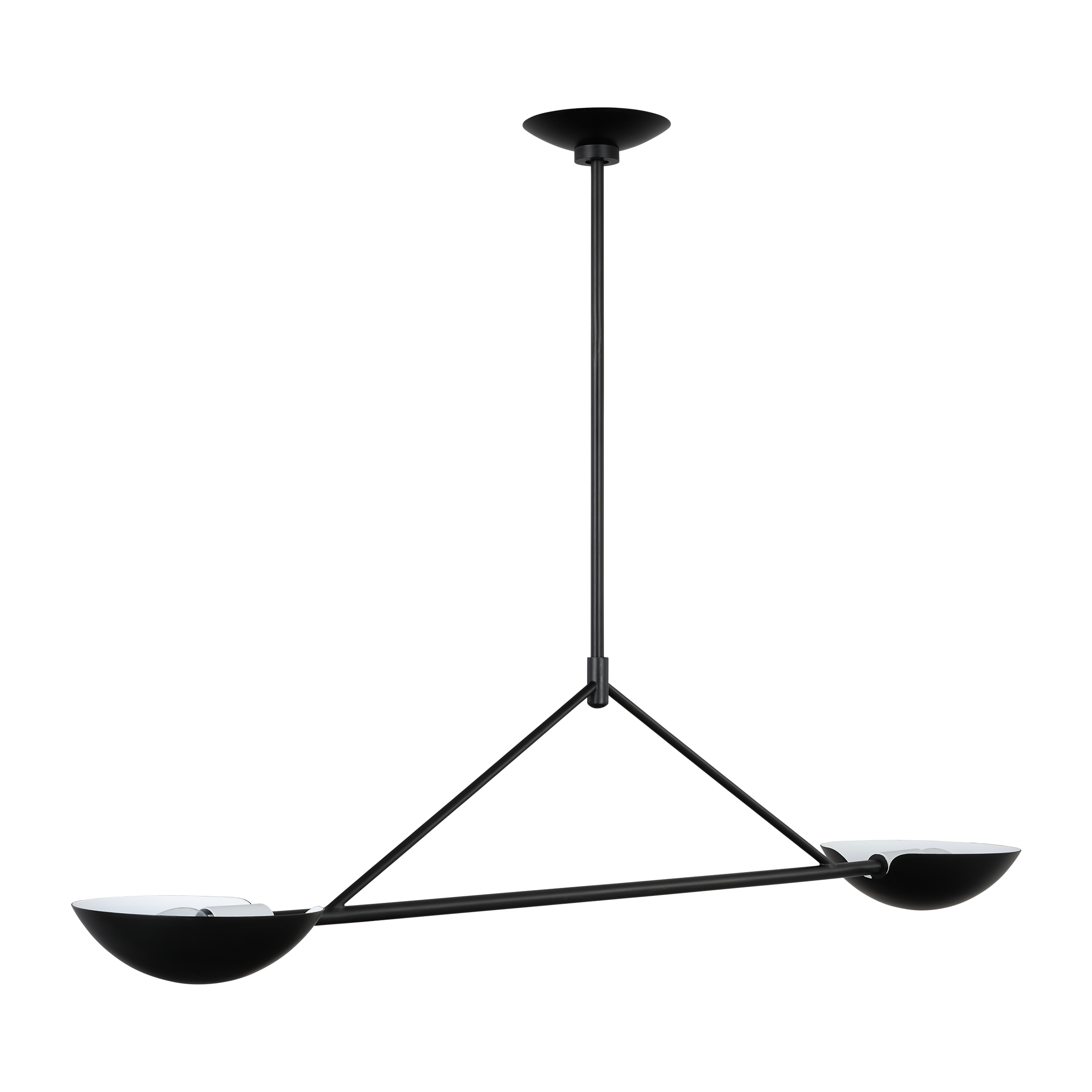 Nevel Medium Linear Chandelier Aged Iron