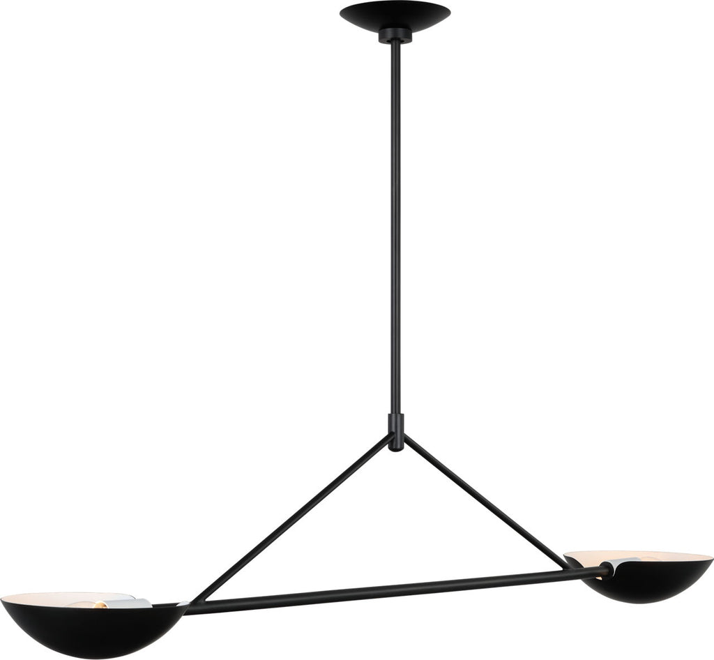 Nevel Medium Linear Chandelier Aged Iron