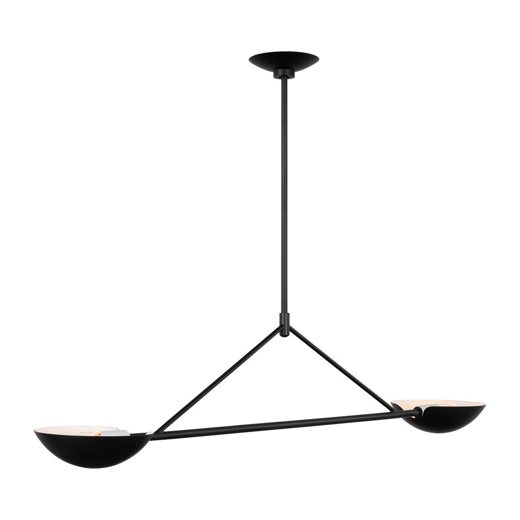 Nevel Medium Linear Chandelier Aged Iron