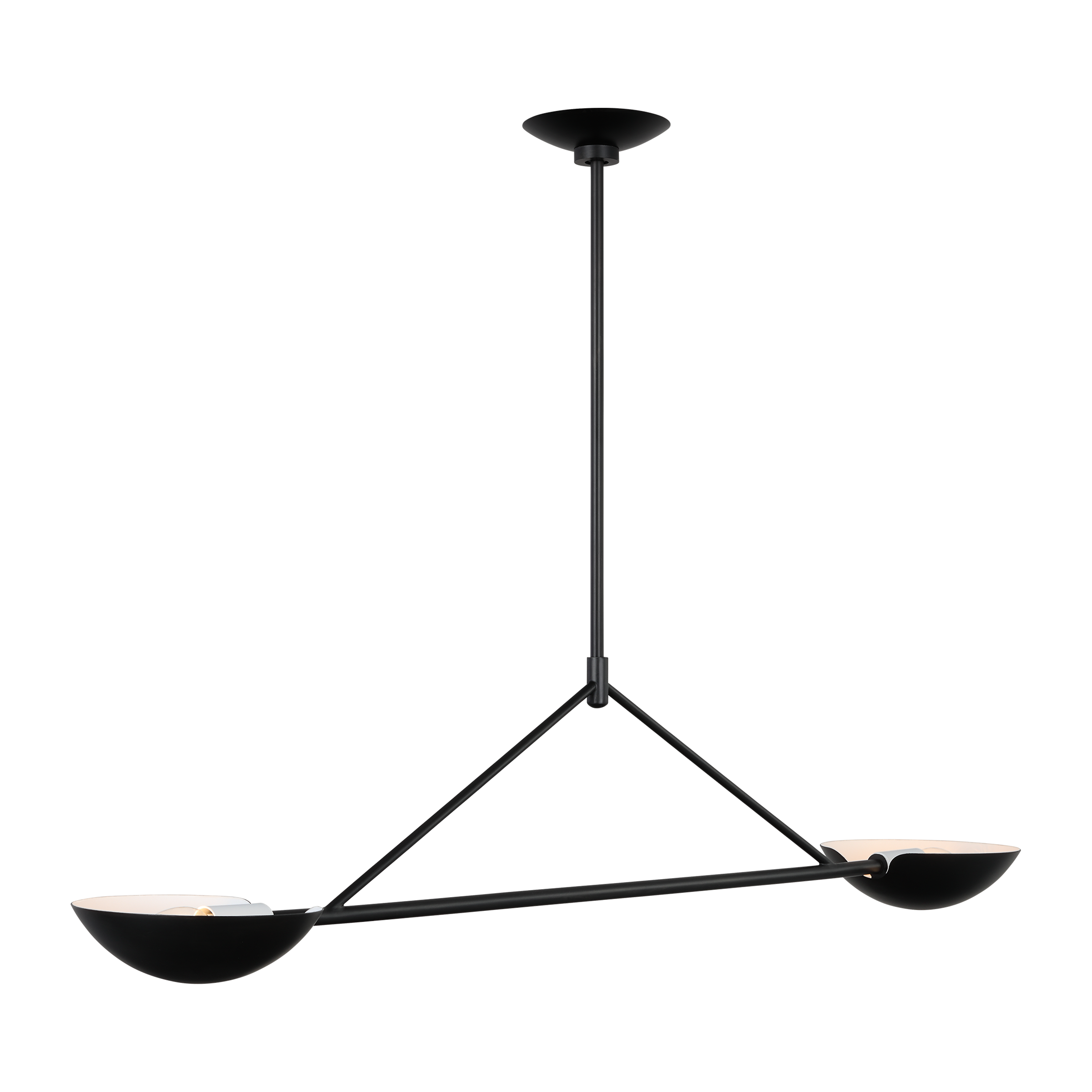 Nevel Medium Linear Chandelier Aged Iron