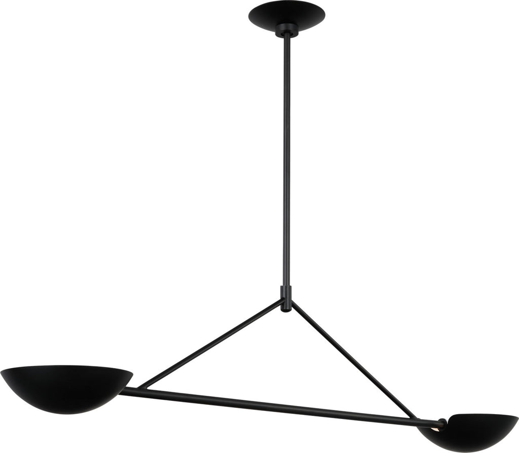 Nevel Medium Linear Chandelier Aged Iron