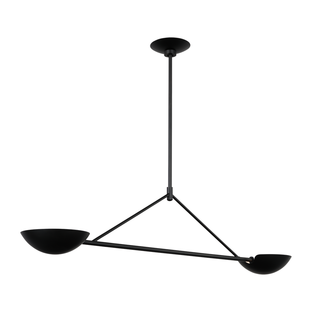Nevel Medium Linear Chandelier Aged Iron
