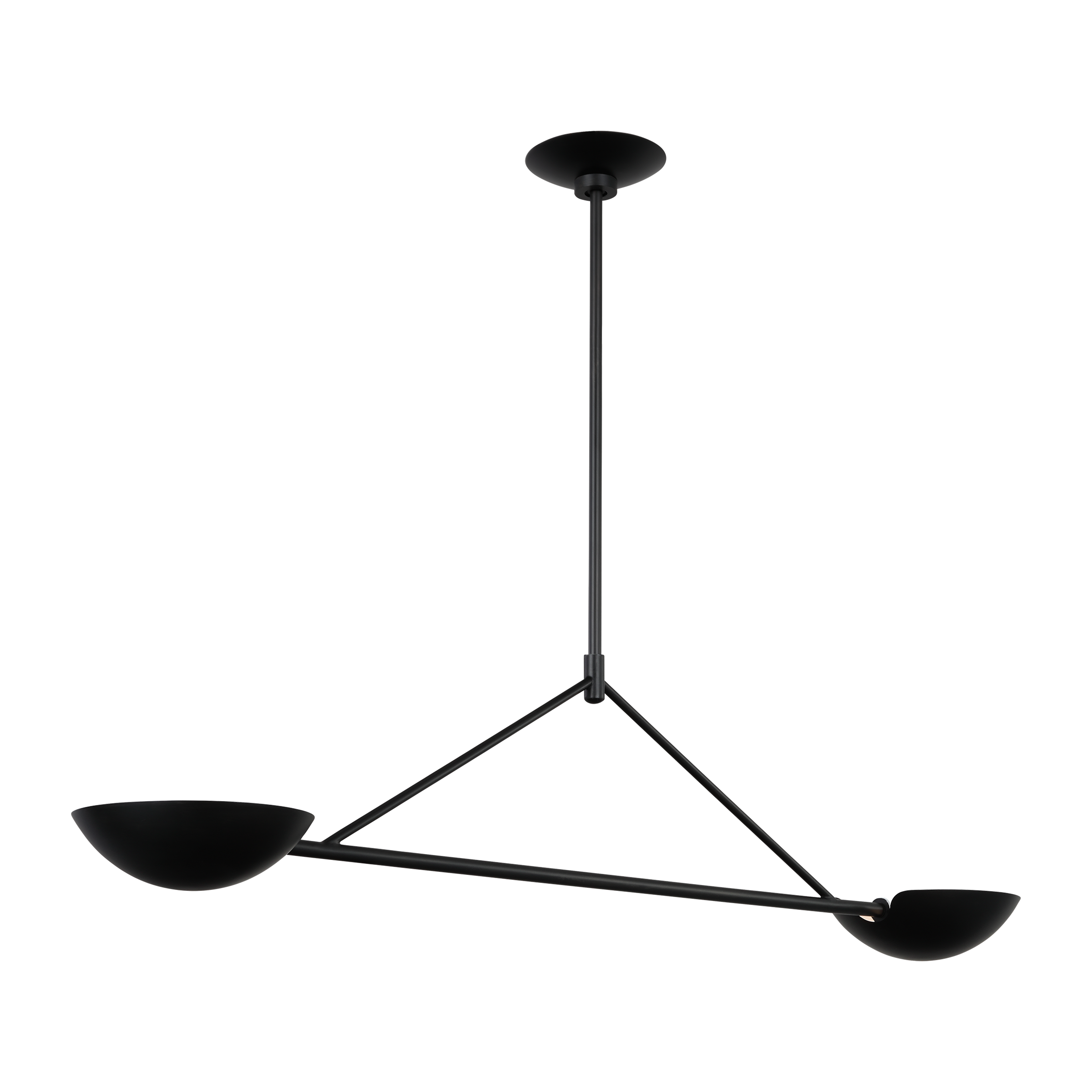 Nevel Medium Linear Chandelier Aged Iron