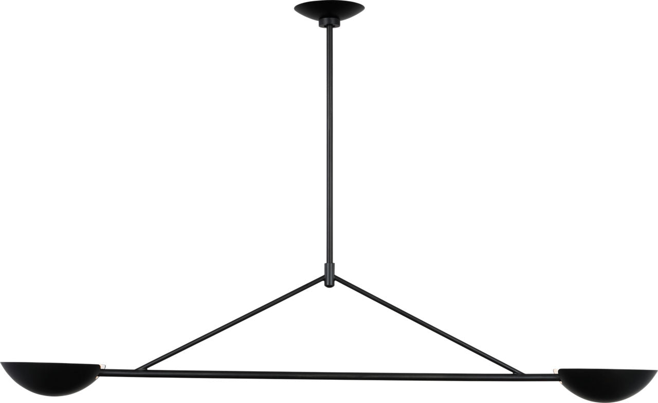 Nevel Medium Linear Chandelier Aged Iron