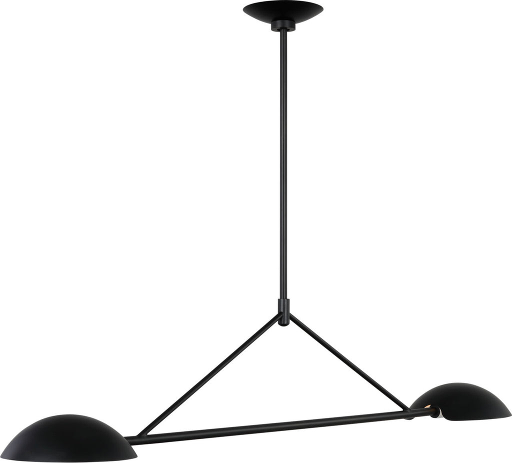 Nevel Medium Linear Chandelier Aged Iron