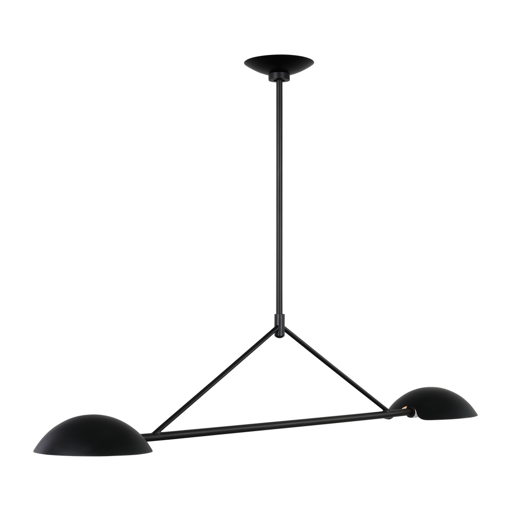 Nevel Medium Linear Chandelier Aged Iron