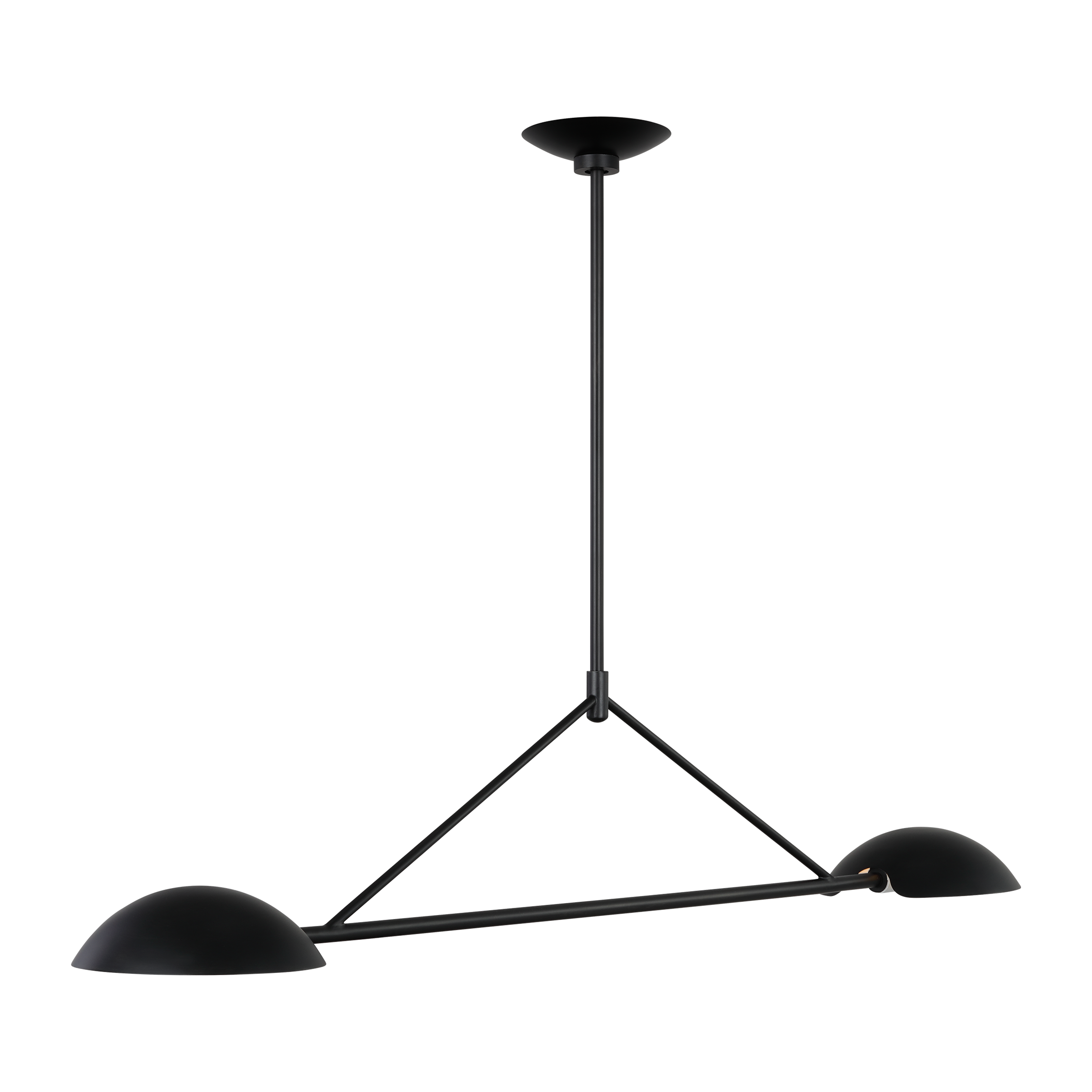 Nevel Medium Linear Chandelier Aged Iron