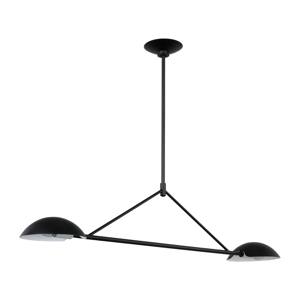 Nevel Medium Linear Chandelier Aged Iron