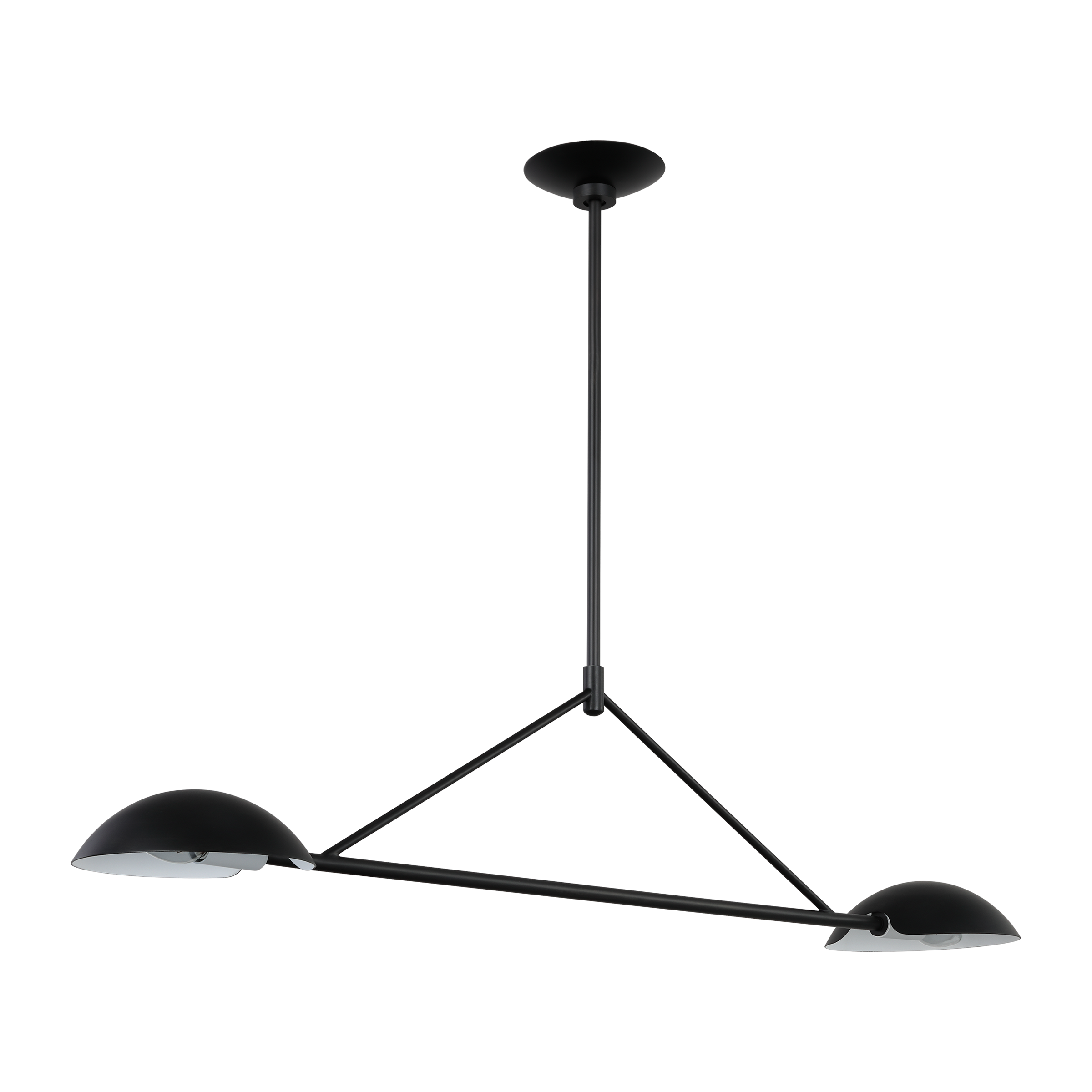 Nevel Medium Linear Chandelier Aged Iron