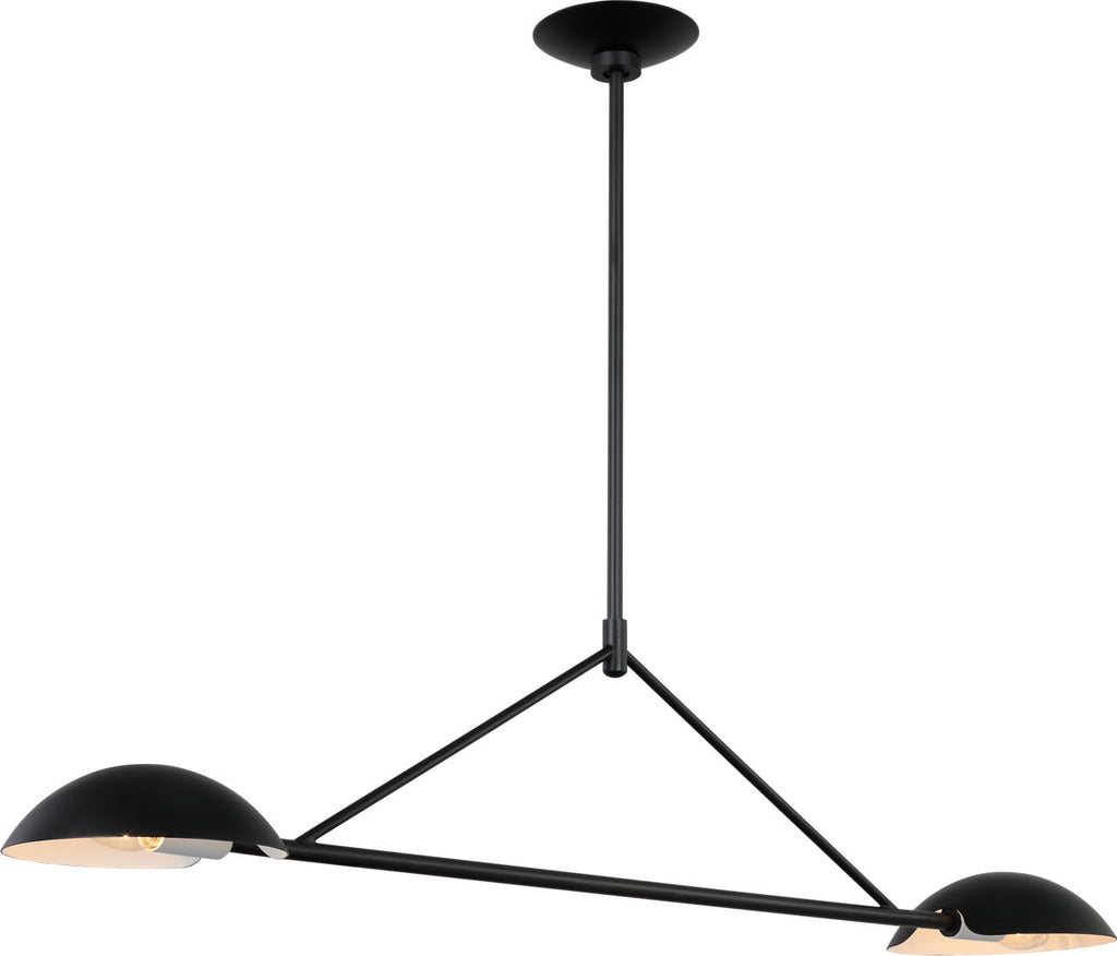 Nevel Medium Linear Chandelier Aged Iron
