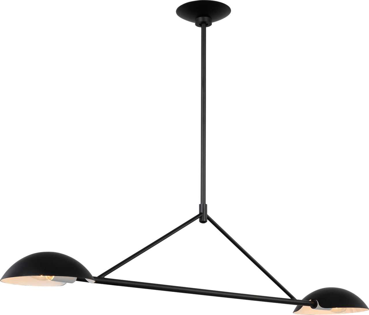 Nevel Medium Linear Chandelier Aged Iron