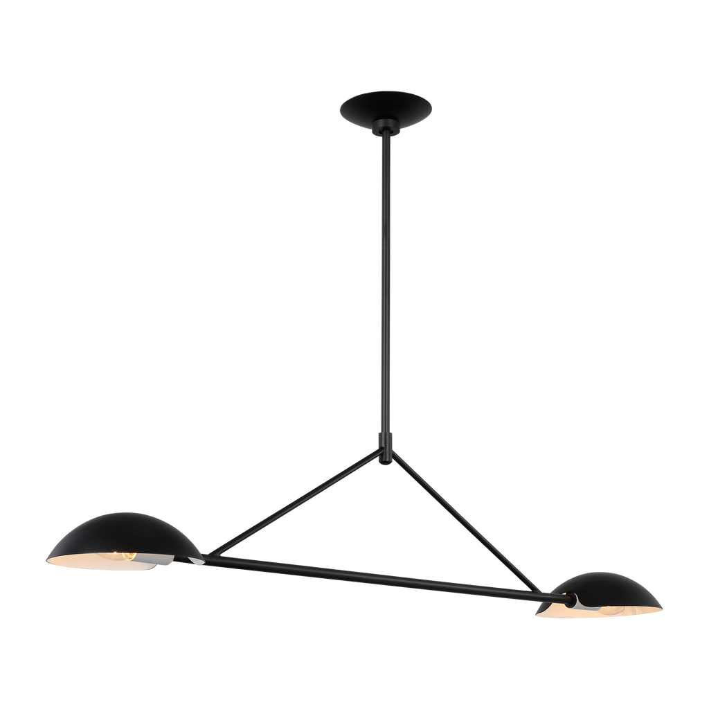 Nevel Medium Linear Chandelier Aged Iron