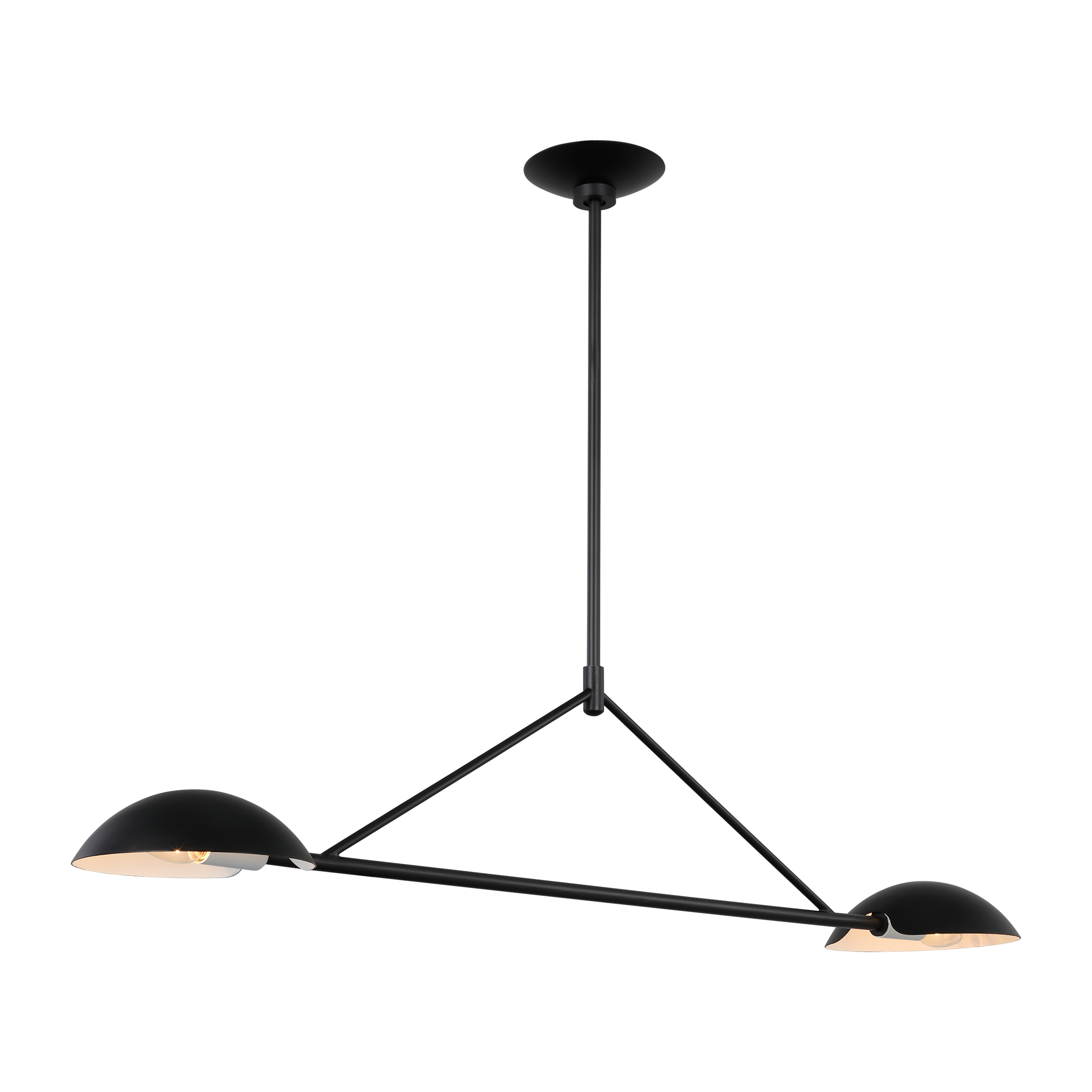 Nevel Medium Linear Chandelier Aged Iron
