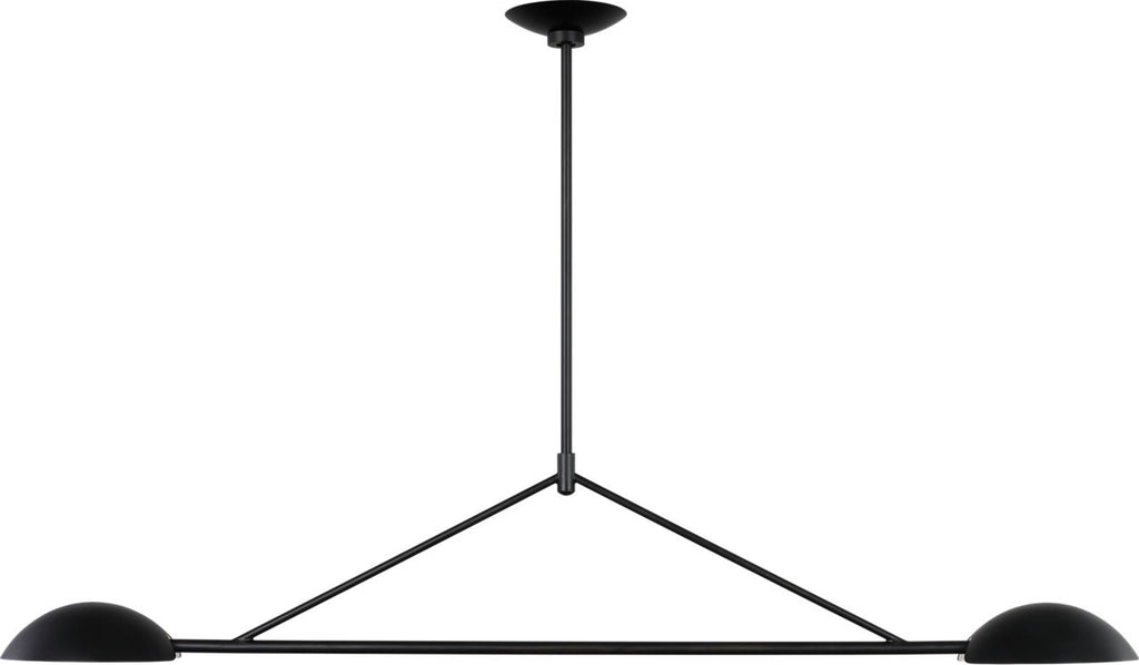 Nevel Medium Linear Chandelier Aged Iron