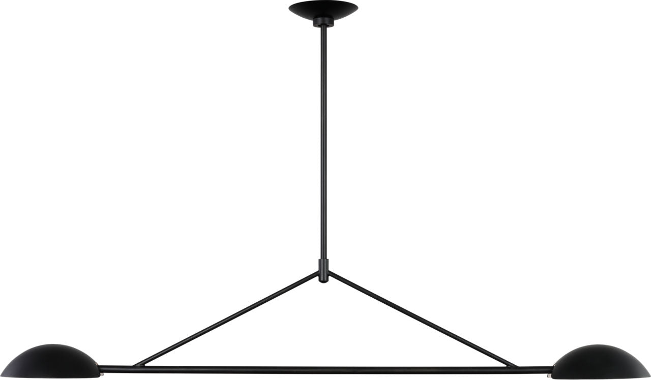 Nevel Medium Linear Chandelier Aged Iron