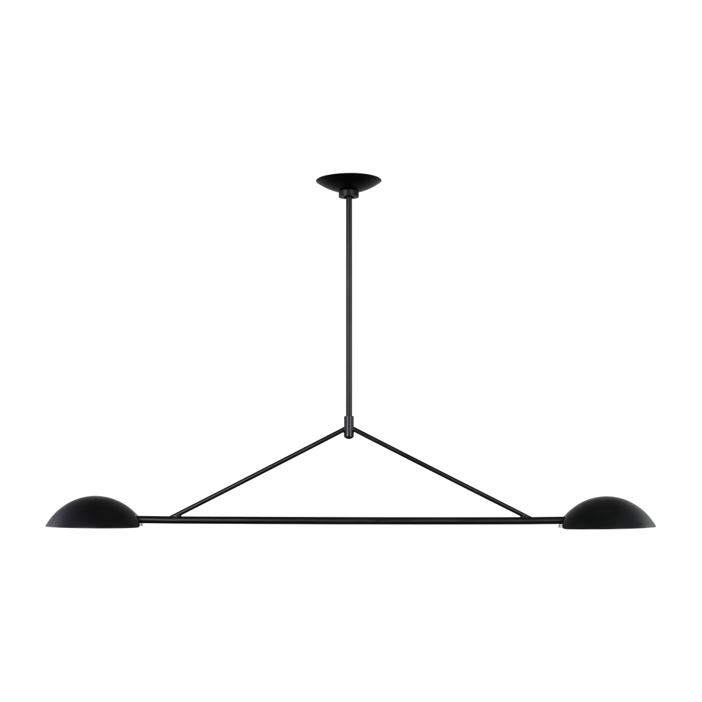 Nevel Medium Linear Chandelier Aged Iron
