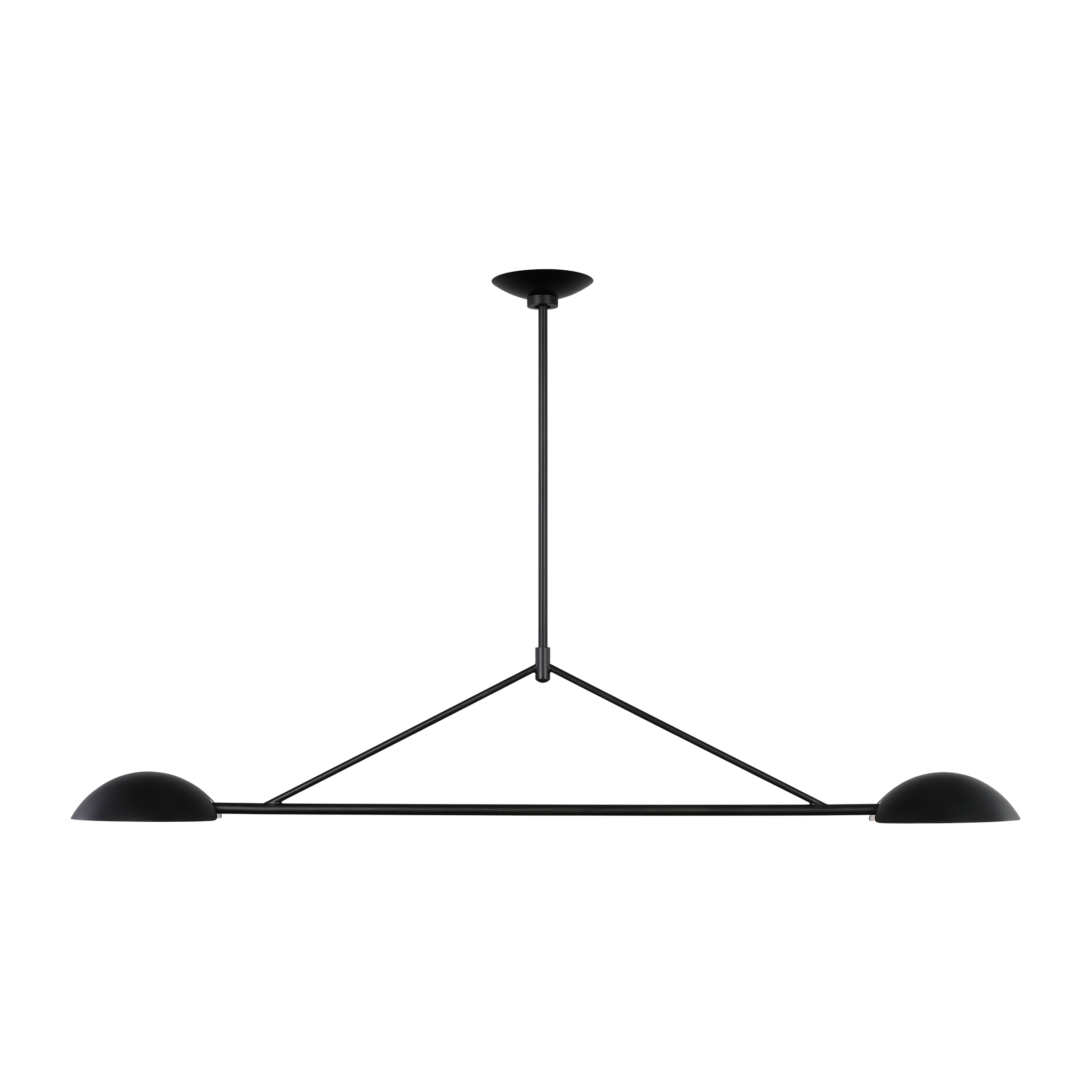 Nevel Medium Linear Chandelier Aged Iron