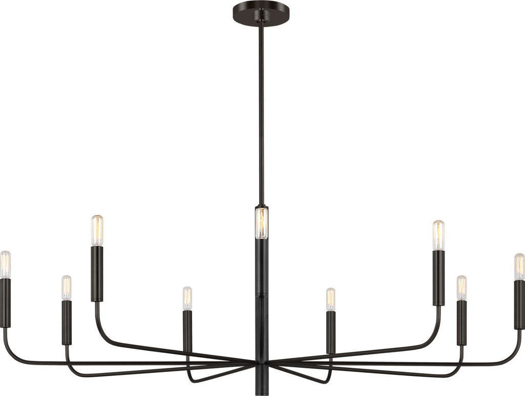 Brianna Wide Chandelier Aged Iron