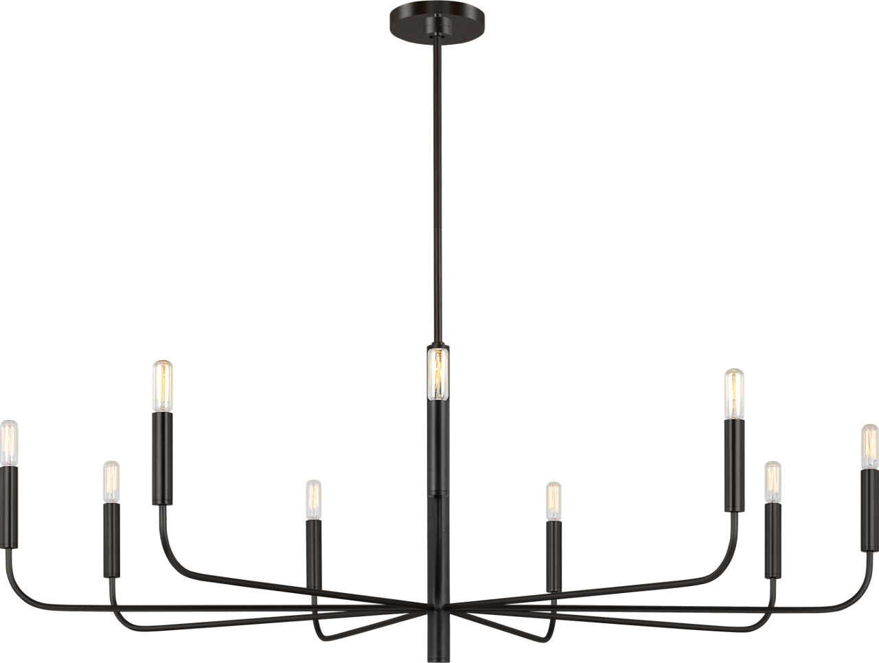 Brianna Wide Chandelier Aged Iron