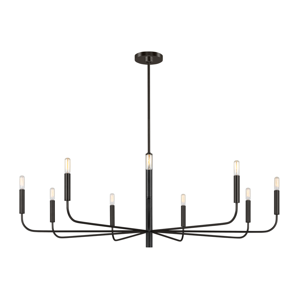 Brianna Wide Chandelier Aged Iron