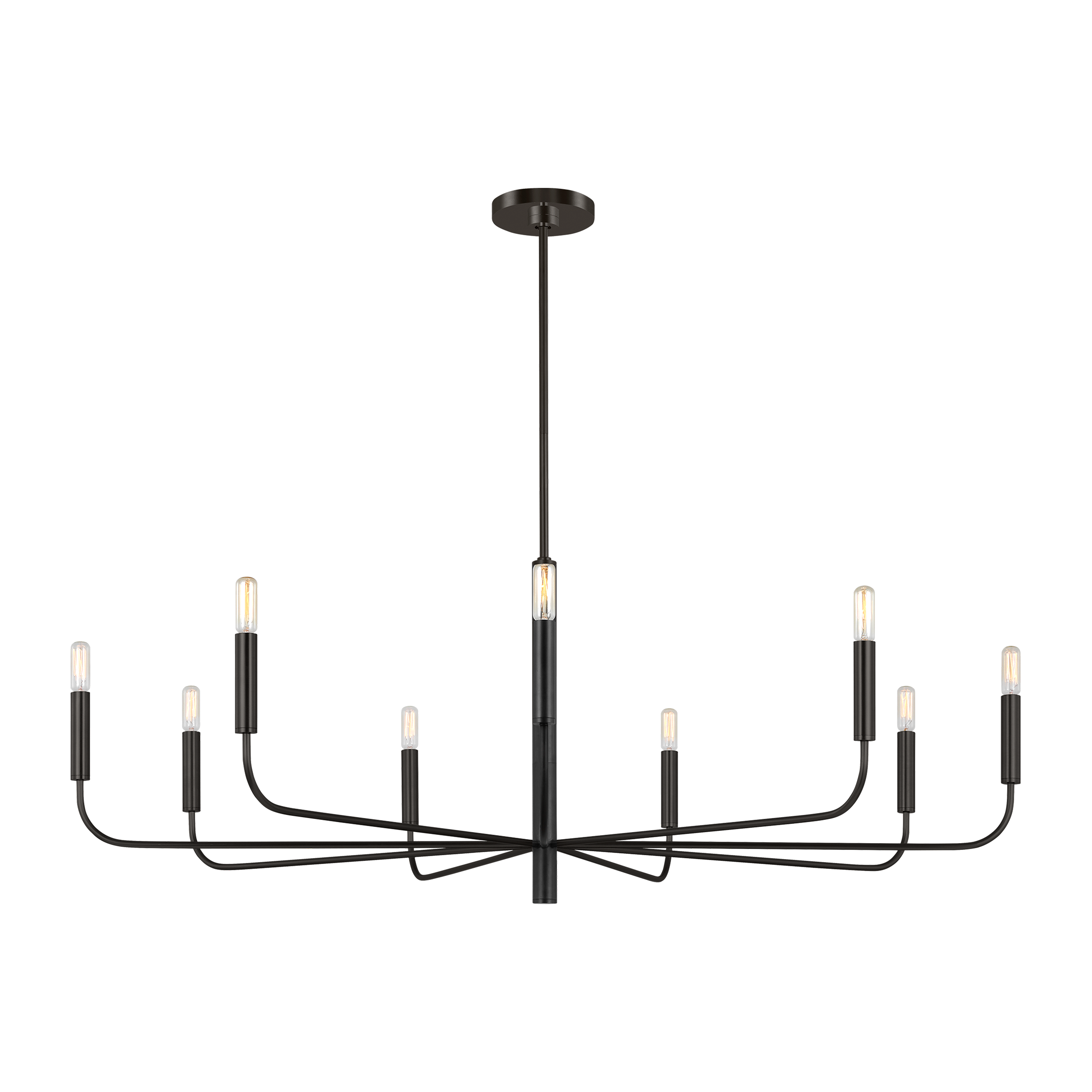 Brianna Wide Chandelier Aged Iron