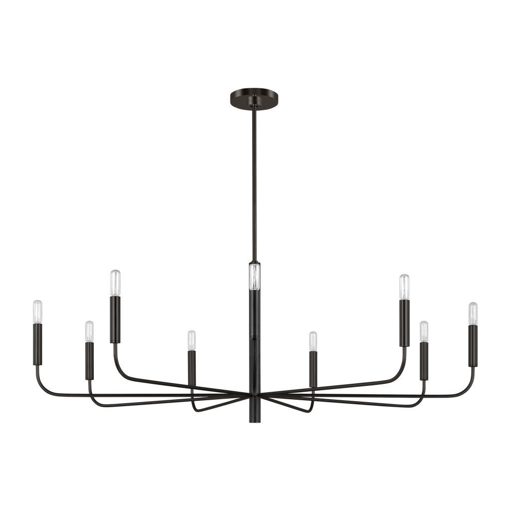 Brianna Wide Chandelier Aged Iron