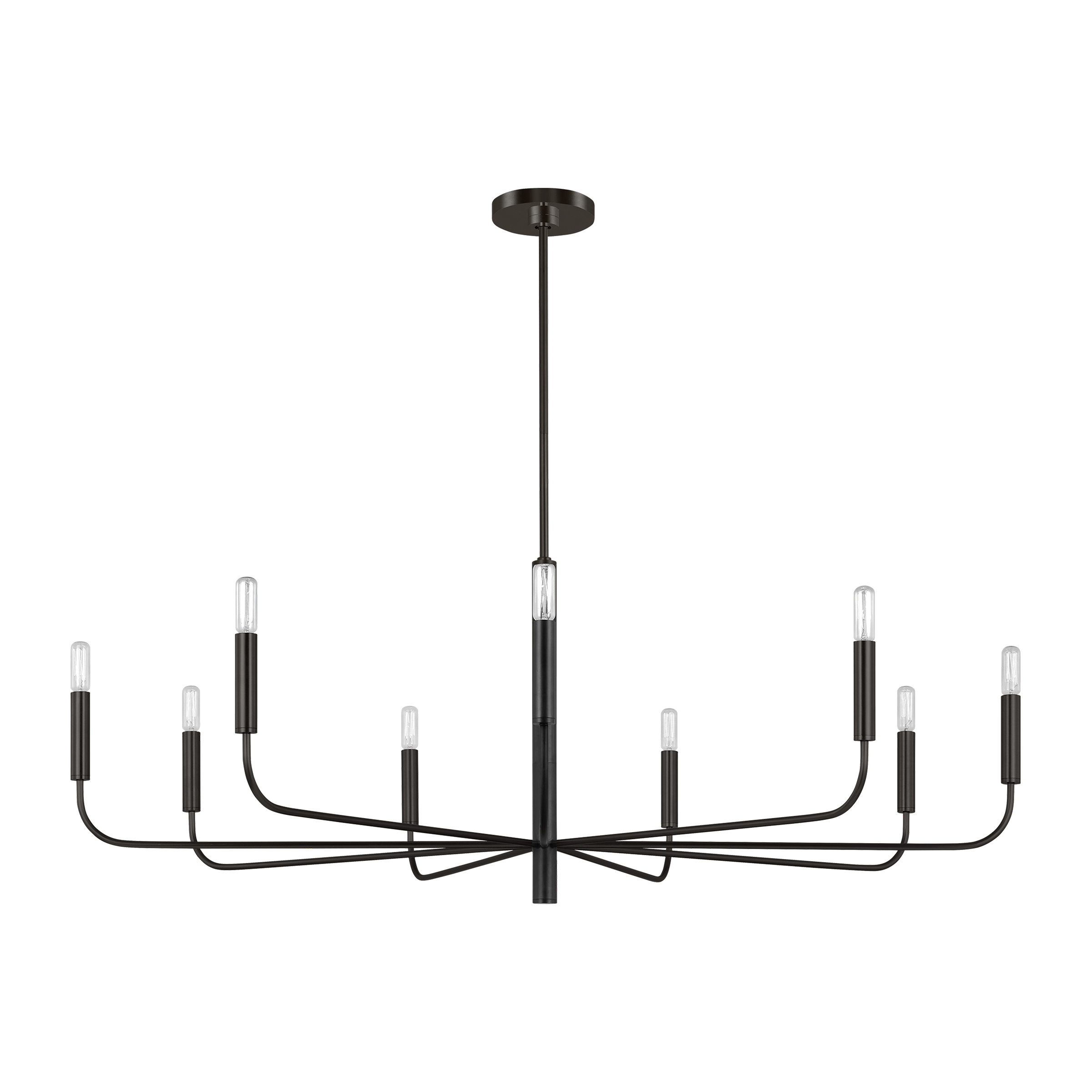 Brianna Wide Chandelier Aged Iron