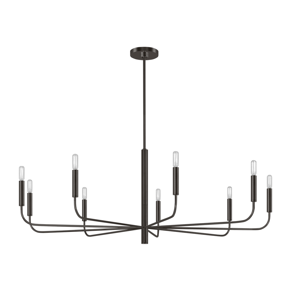 Brianna Wide Chandelier Aged Iron