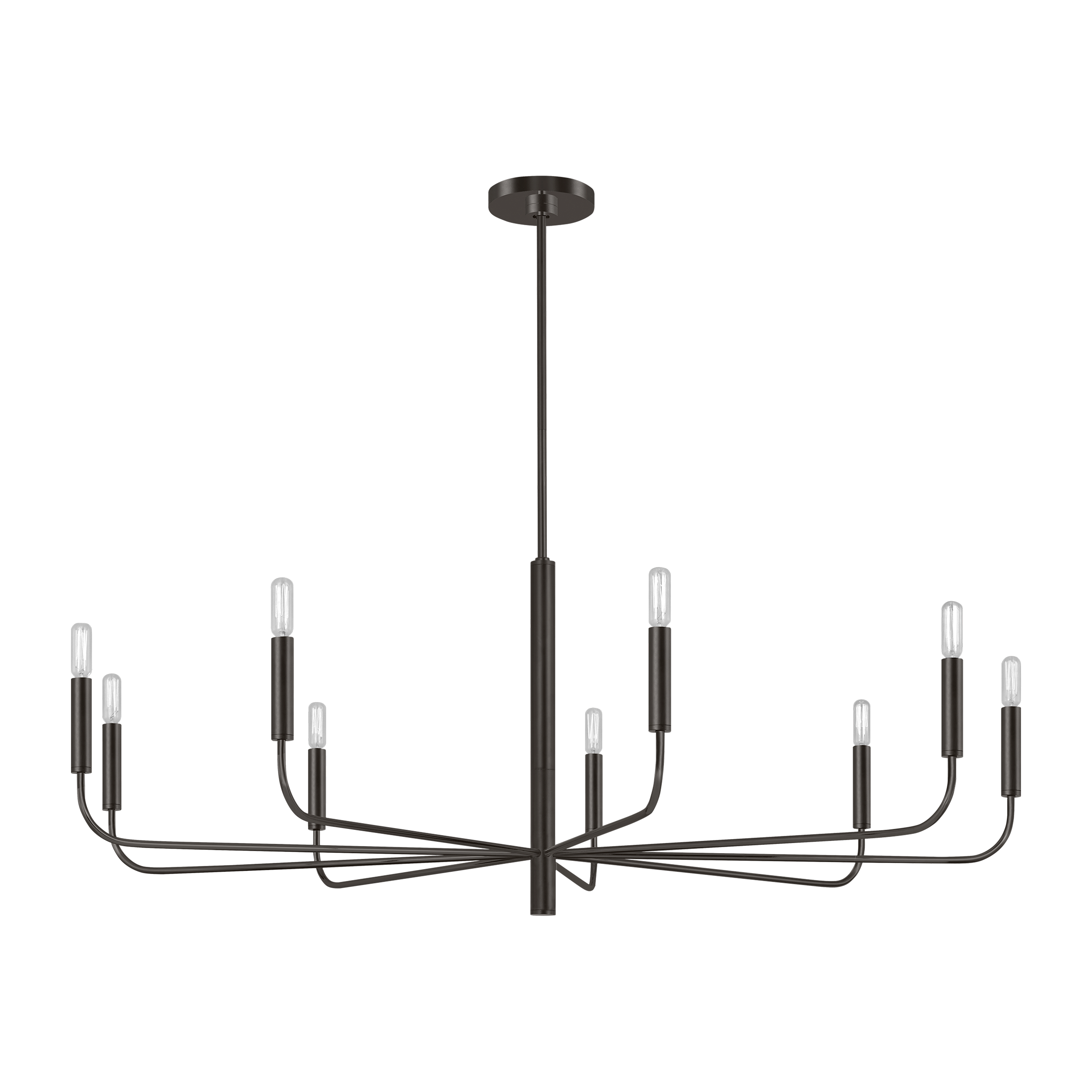 Brianna Wide Chandelier Aged Iron