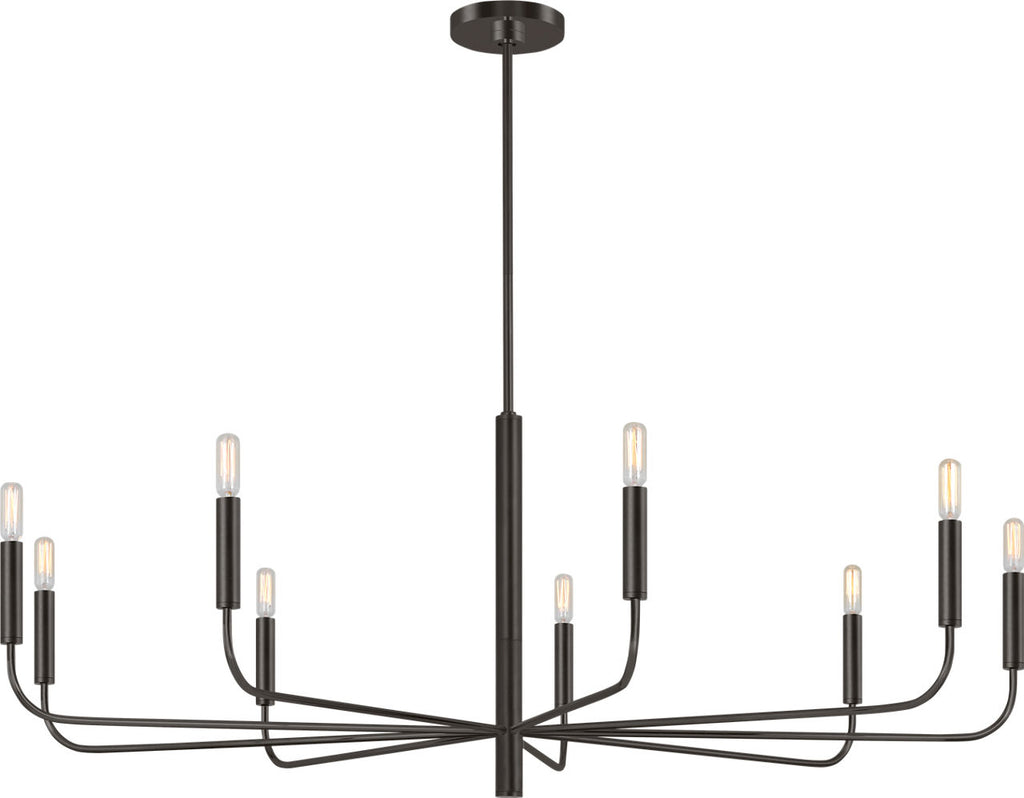 Brianna Wide Chandelier Aged Iron