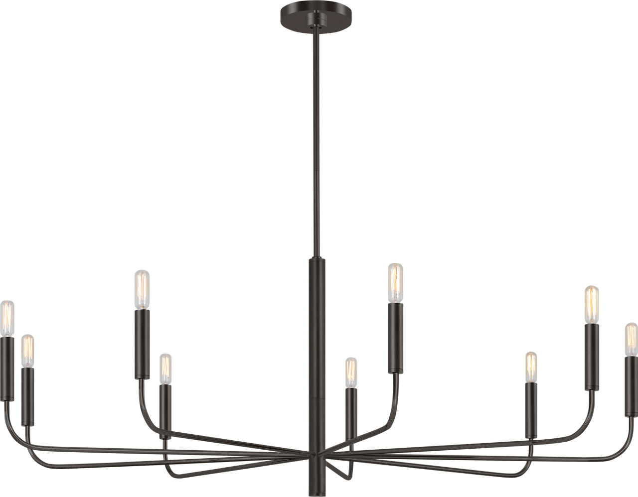 Brianna Wide Chandelier Aged Iron