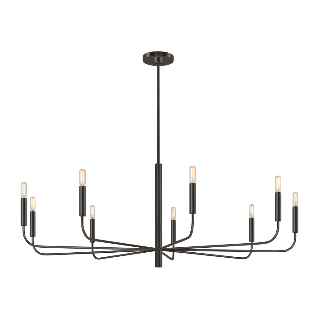 Brianna Wide Chandelier Aged Iron