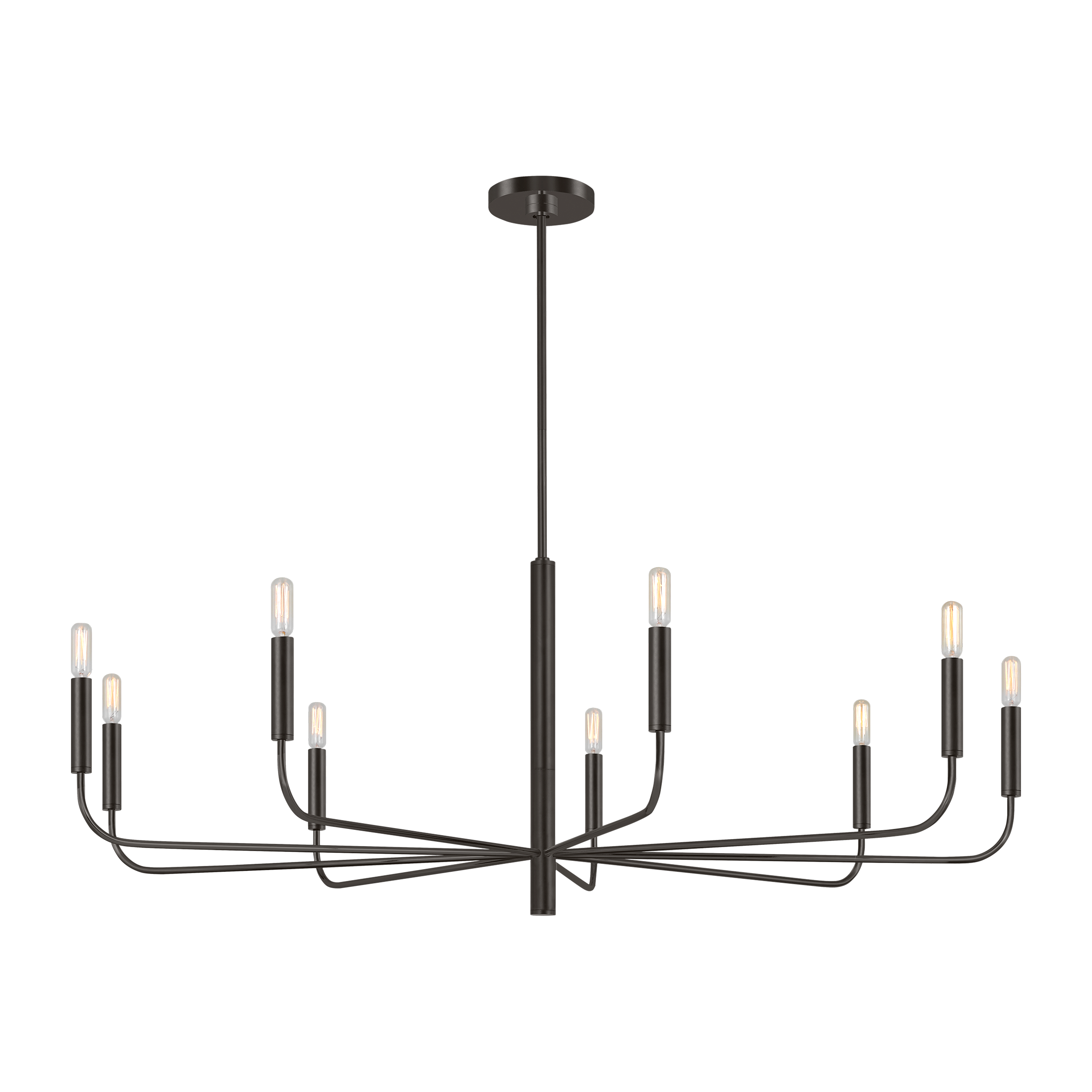 Brianna Wide Chandelier Aged Iron
