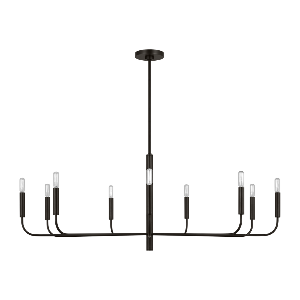 Brianna Wide Chandelier Aged Iron