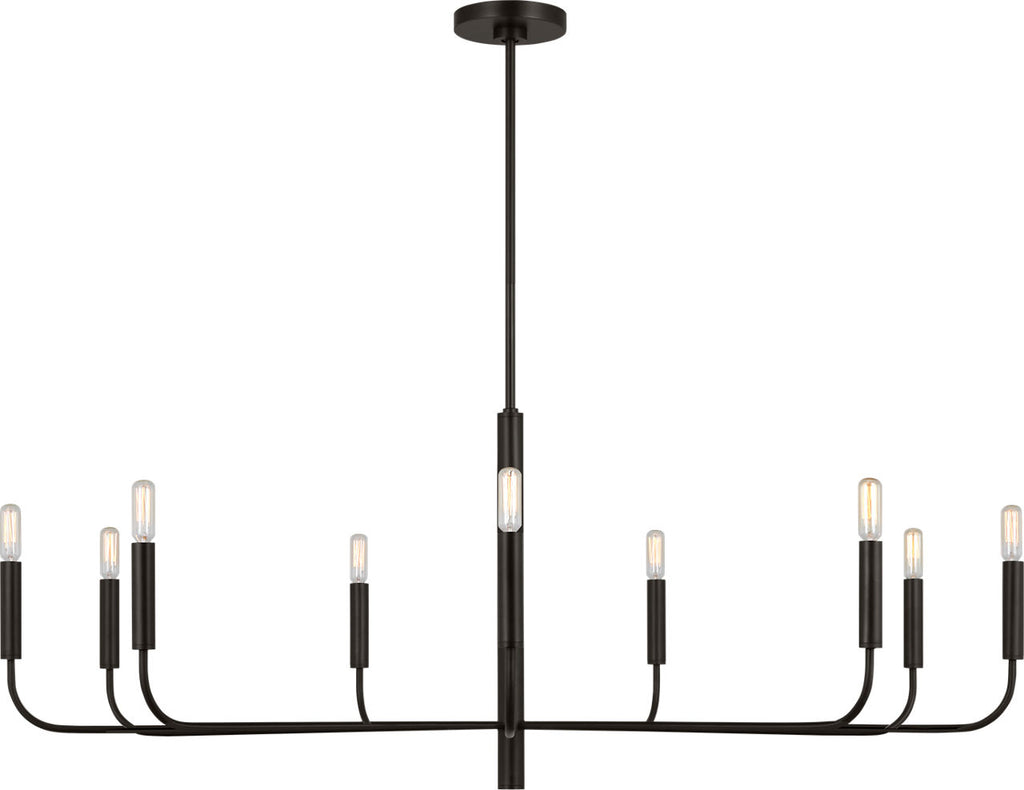 Brianna Wide Chandelier Aged Iron