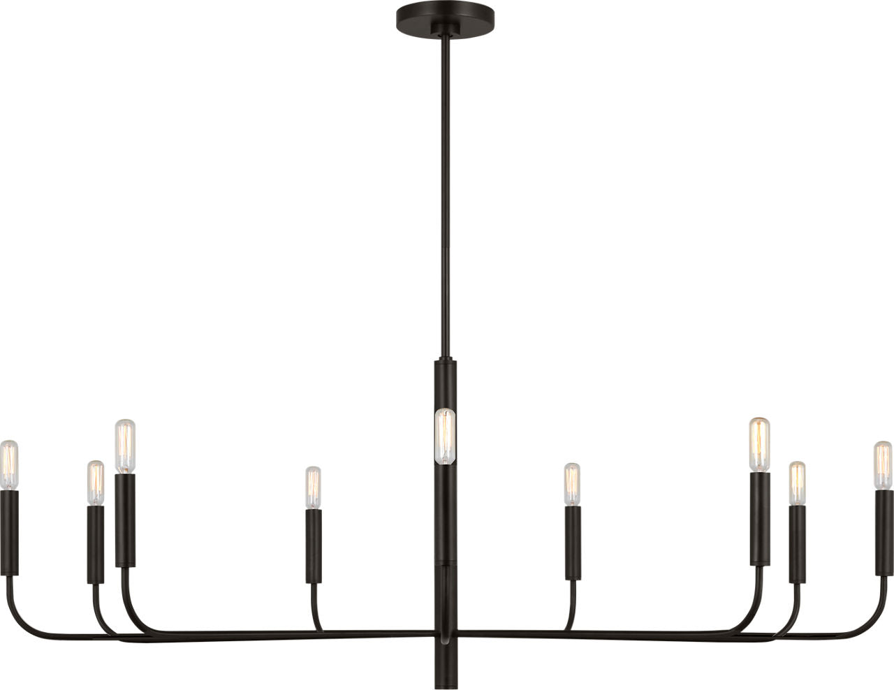 Brianna Wide Chandelier Aged Iron